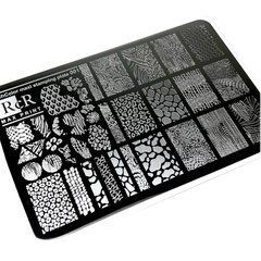 Пластина для стемпінгу RichColor Maх Print RcR-01 велика тваринний принтПластина для стемпінгу RichColor Maх Print RcR-01 велика тваринний принт