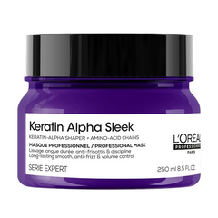 Маска LOREAL Professionnel Keratin Alpha Sleek для гладкості та контролю пухнастості волосся 250 млМаска LOREAL Professionnel Keratin Alpha Sleek для гладкості та контролю пухнастості волосся 250 мл