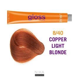 Крем-фарба для волосся напівперманентна тонувальна LAKME Gloss Demi-Permanent Hair Color 8/40, 60 млКрем-фарба для волосся напівперманентна тонувальна LAKME Gloss Demi-Permanent Hair Color 8/40, 60 мл