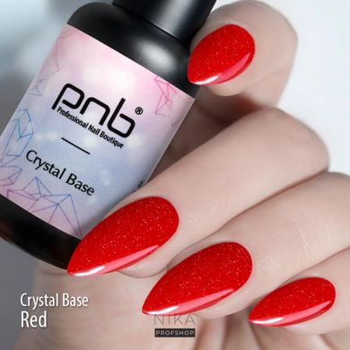 База світловідбиваюча PNB Crystal Base червона 9 млБаза світловідбиваюча PNB Crystal Base червона 9 мл