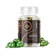 Капсули з касторовою олією, для росту волосся, вій та брів SEVICH Hair Castrol Oil, 30 штКапсули з касторовою олією, для росту волосся, вій та брів SEVICH Hair Castrol Oil, 30 шт