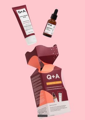 Подарунковий набір для зволоження шкіри Q+A Hydrating Heroes Gift SetПодарунковий набір для зволоження шкіри Q+A Hydrating Heroes Gift Set