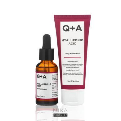 Подарунковий набір для зволоження шкіри Q+A Hydrating Heroes Gift SetПодарунковий набір для зволоження шкіри Q+A Hydrating Heroes Gift Set