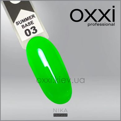 База OXXI professional SUMMER №03 ярко-салатовая 10 млБаза OXXI professional SUMMER №03 ярко-салатовая 10 мл