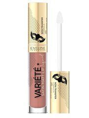 Помада рідка EVELINE Cosmetics Variete Satin Matt №05 з гіалуроновою кислотою