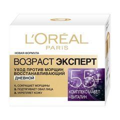 Відновлюючий крем для обличчя денний L'Oreal Paris Вік експерт 55+ 50 млВідновлюючий крем для обличчя денний L'Oreal Paris Вік експерт 55+ 50 мл