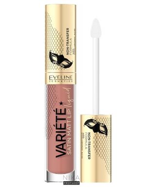 Помада рідка EVELINE Cosmetics Variete Satin Matt №05 з гіалуроновою кислотоюПомада рідка EVELINE Cosmetics Variete Satin Matt №05 з гіалуроновою кислотою