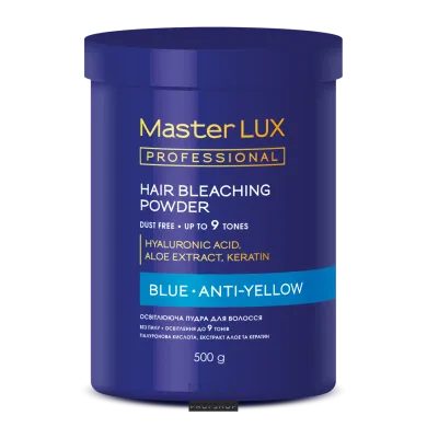 Освітлюючий порошок Master LUX до 9 тонів Blue 500 гОсвітлюючий порошок Master LUX до 9 тонів Blue 500 г