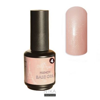 База камуфлююча NAIL APEX FRENCH BASE GEL №4 15мл