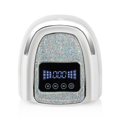 Лампа LED+UV SUN BQ-L16 WHITE, 120W, керамічні діоди 2-го покоління, повністю дзеркальна, стразиЛампа LED+UV SUN BQ-L16 WHITE, 120W, керамічні діоди 2-го покоління, повністю дзеркальна, стрази