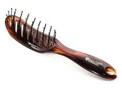 Щітка масажна SALON PROFESSIONAL 18045 продувна янтарна вигнутаЩітка масажна SALON PROFESSIONAL 18045 продувна янтарна вигнута