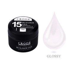 Гель для нарощування Crooz One-Phase Builder Gel 15 Shimmer Snow 15 мл