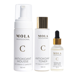 Набір MOLA для догляду за шкірою з вітаміном C (5%)Набір MOLA для догляду за шкірою з вітаміном C (5%)