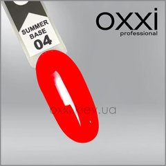 База OXXI professional SUMMER №04 яскраво-червона 10 млБаза OXXI professional SUMMER №04 яскраво-червона 10 мл