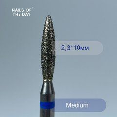 Фреза для маникюра алмазное пламя 2.3*10 мм синяя NAILSOFTHEDAYФреза для маникюра алмазное пламя 2.3*10 мм синяя NAILSOFTHEDAY