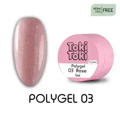 Полігель Toki-Toki Polygel №03 Rose 5 млПолігель Toki-Toki Polygel №03 Rose 5 мл