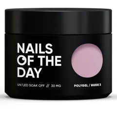 Полігель Nails NAILSOFTHEDAY Poly gel nude 03 блідо-рожевий дрібнозернистий,30 мгПолігель Nails NAILSOFTHEDAY Poly gel nude 03 блідо-рожевий дрібнозернистий,30 мг