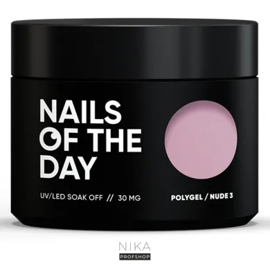 Полігель Nails NAILSOFTHEDAY Poly gel nude 03 блідо-рожевий дрібнозернистий,30 мгПолігель Nails NAILSOFTHEDAY Poly gel nude 03 блідо-рожевий дрібнозернистий,30 мг