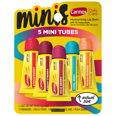 Набір Carmex 5 шт міні тюбик