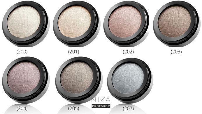 Тени для век PAESE Гламур Перламутровые (204) гlam Eyeshadow Mono Perl
