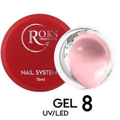 Гель для нігтів будівельний ROKS Builder Gel №08 15 мл