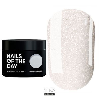 Полігель Nails NAILSOFTHEDAY Poly gel shimmer 01 білий з шимммером дрібнозернистий 30 гПолігель Nails NAILSOFTHEDAY Poly gel shimmer 01 білий з шимммером дрібнозернистий 30 г