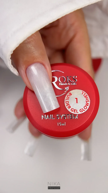 Строительный гель для ногтей ROKS Builder Gel Glowshell №1 15 млСтроительный гель для ногтей ROKS Builder Gel Glowshell №1 15 мл