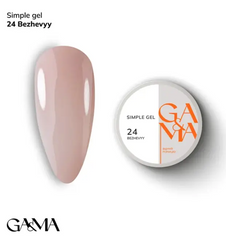 Гель для ногтей GEMELY ex GA&MA Simple gel 024 Bezhevyy Симпл гель 024 Бежевый 50 млГель для ногтей GEMELY ex GA&MA Simple gel 024 Bezhevyy Симпл гель 024 Бежевый 50 мл
