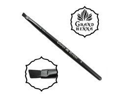 Кисточка для окрашивания GRAND HENNA бровей №4 скошена в блистереКисточка для окрашивания GRAND HENNA бровей №4 скошена в блистере