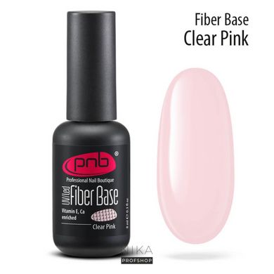 База файбер PNB прозоро-рожева UV/LED Fiber Base Clear Pink 8 мл